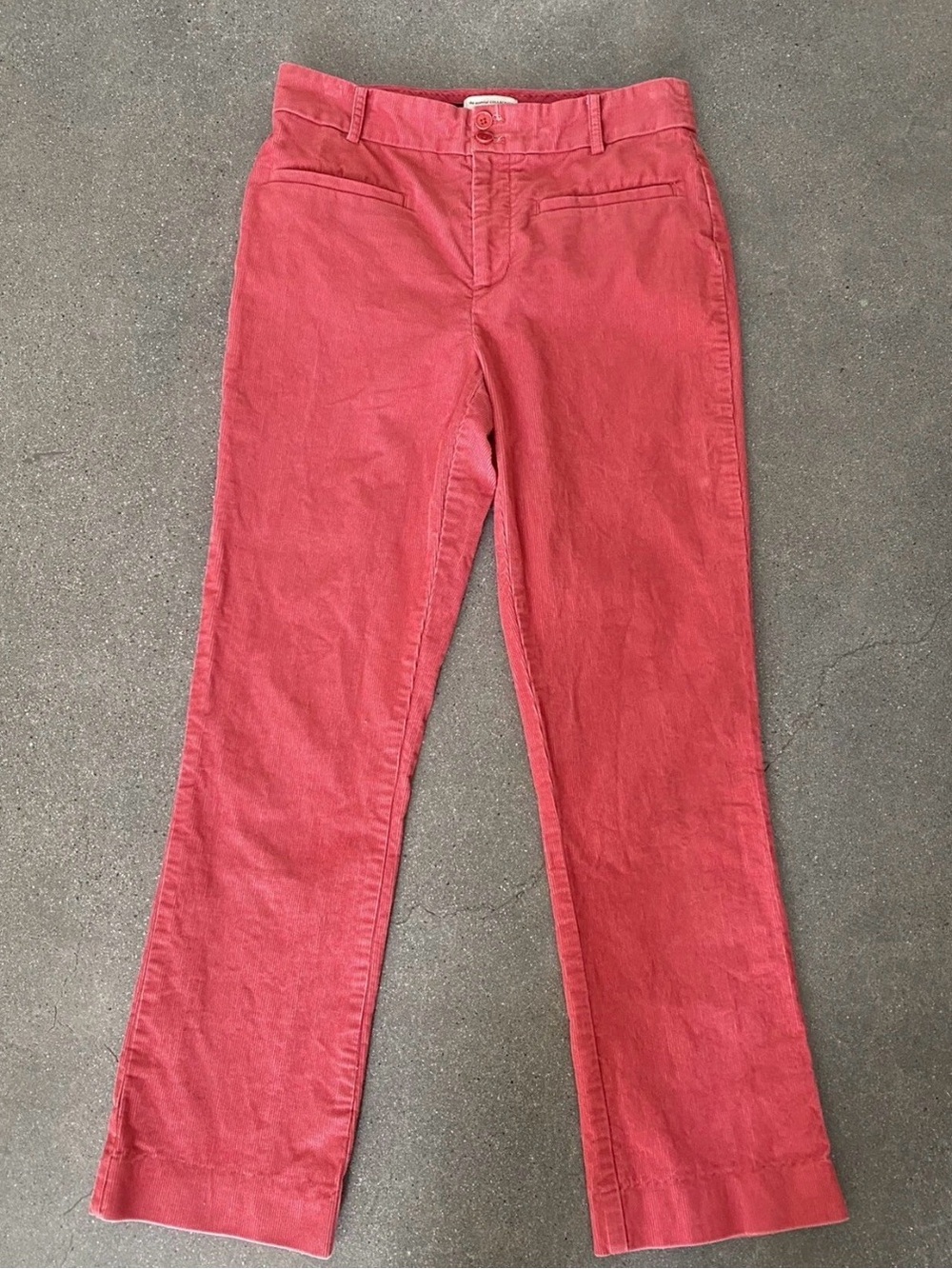 Anthropologie Rose-Coral Straight-Leg Jeans